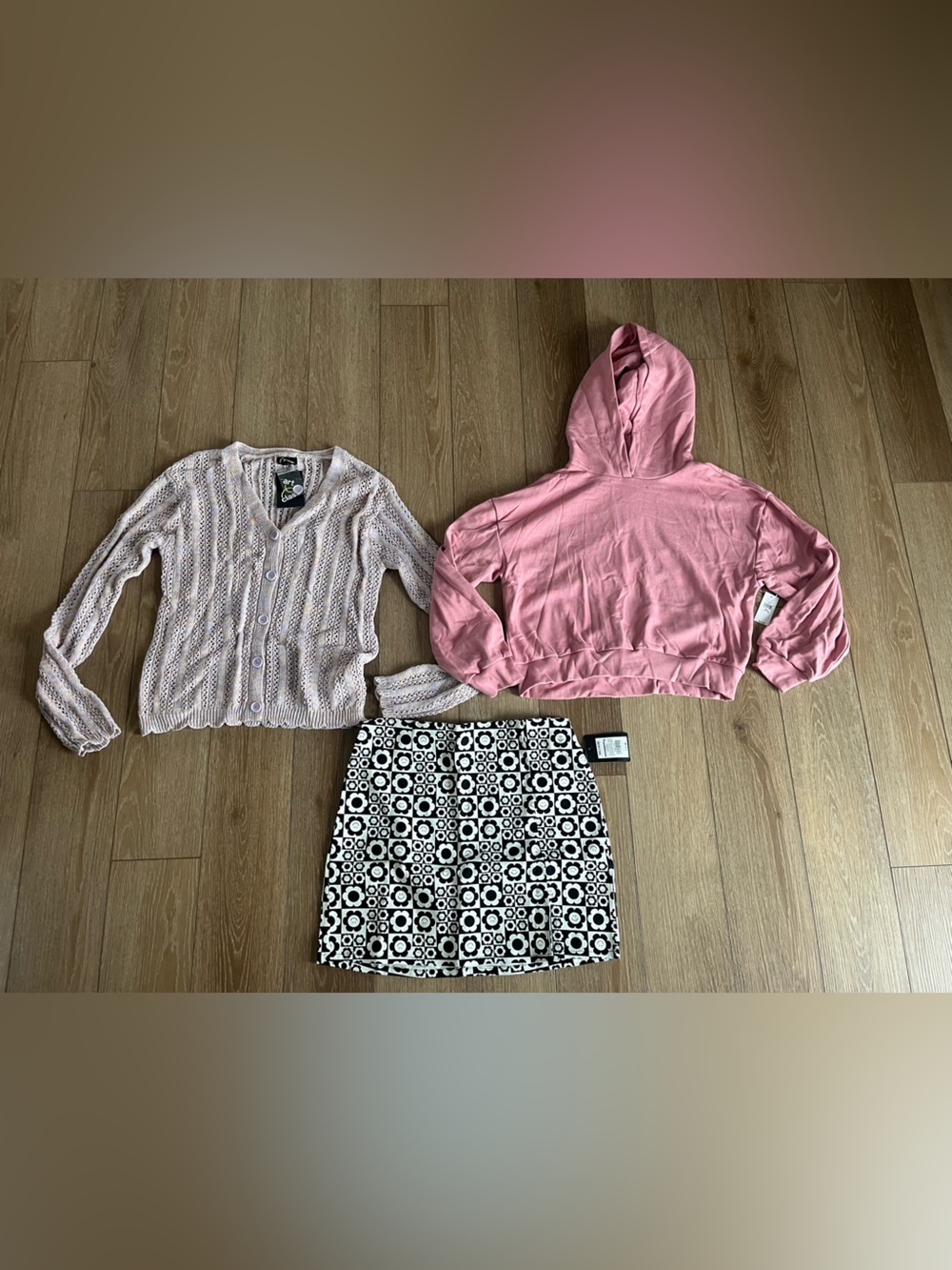NWT Girl's Cardigan, GAP hoodie & skirt bundle Size XXL